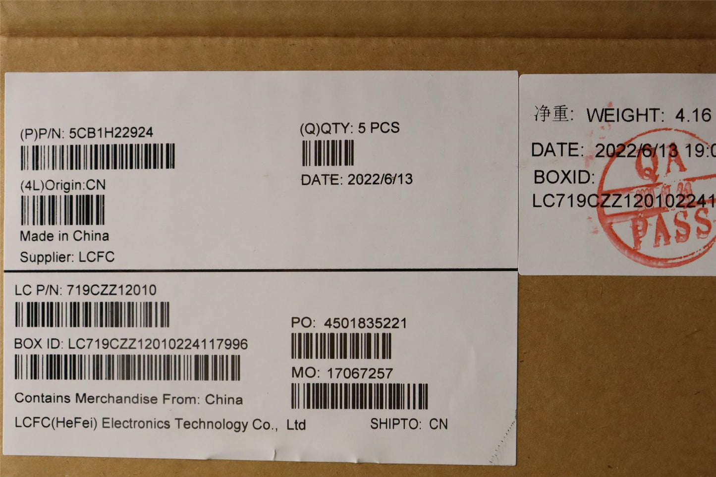 Lenovo 5 15IAH7 Palmrest Cover Touchpad Keyboard French Storm Grey 5CB1H22924
