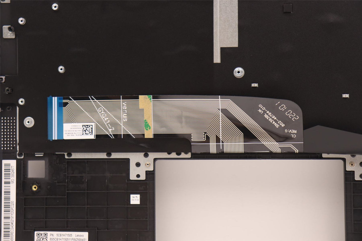 Lenovo IdeaPad 5 14ALC7 Keyboard Palmrest Top Cover Spanish Grey 5CB1H71505