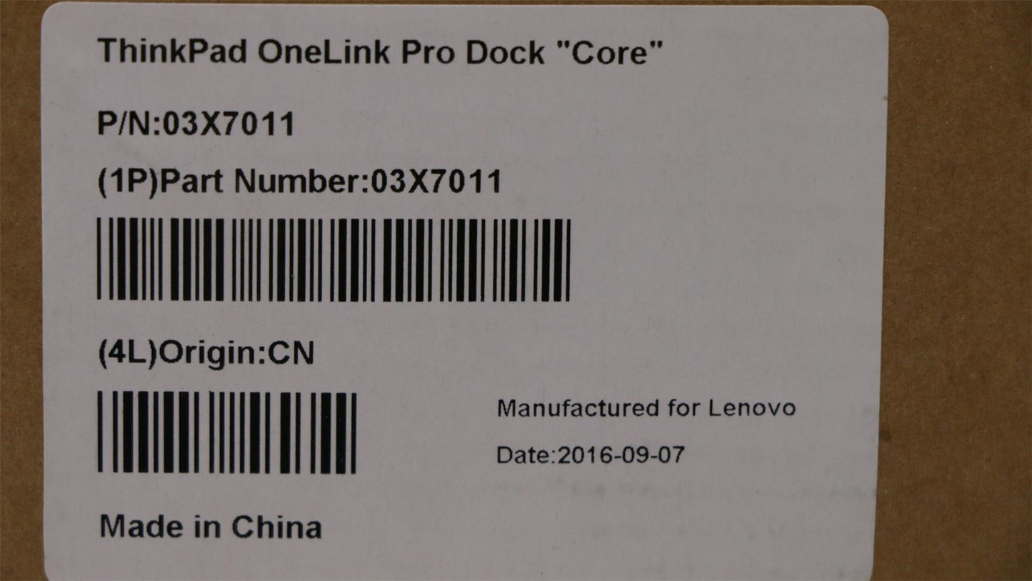 Lenovo ThinkPad OneLink Pro Dock Ultra Dock Docking Adapter 03X7011