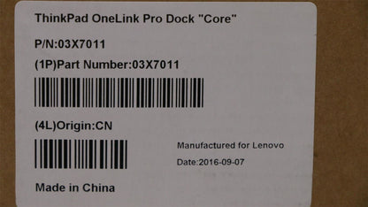 Lenovo ThinkPad OneLink Pro Dock Ultra Dock Docking Adapter 03X7011