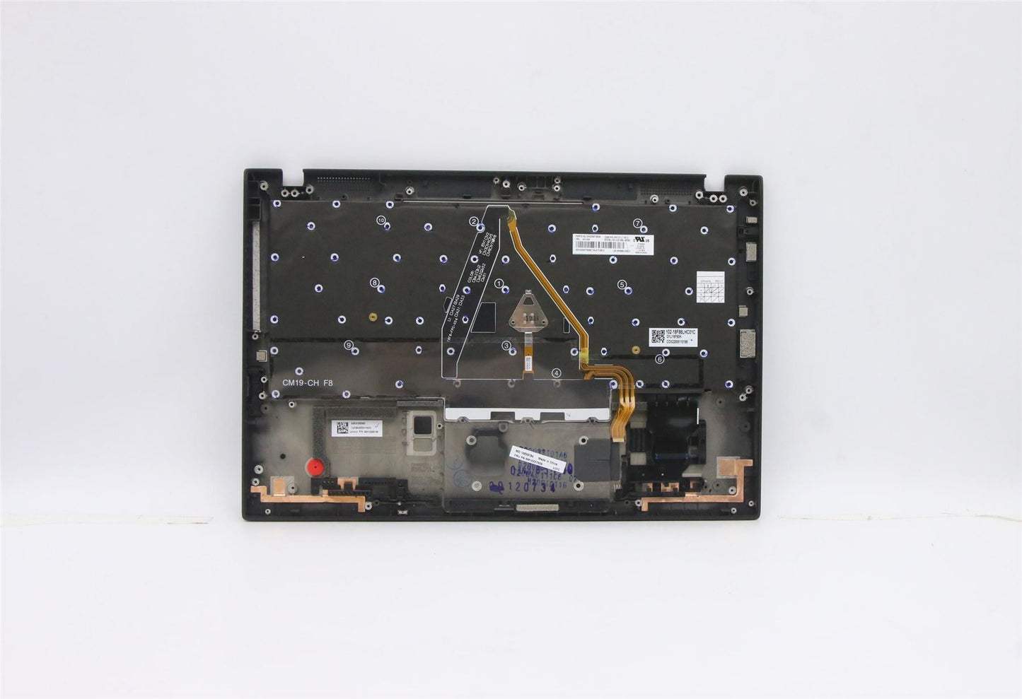 Lenovo Carbon X1 8. Tastatur-Handballenauflage, obere Abdeckung, belgisches Schwarz, 5M10Z27509