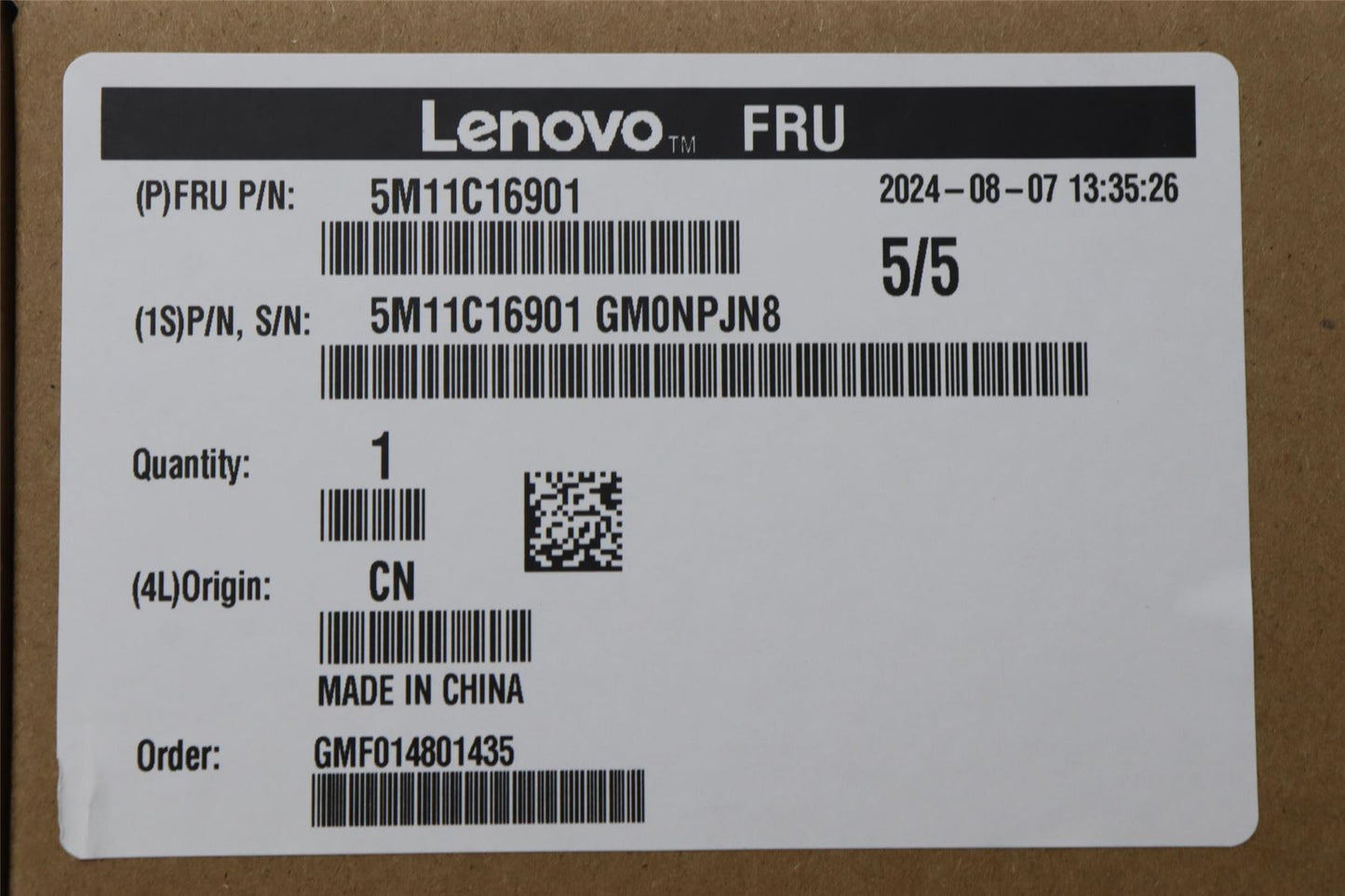 Lenovo MECH_ASM M.2 E1.S BAY 5M11C16901
