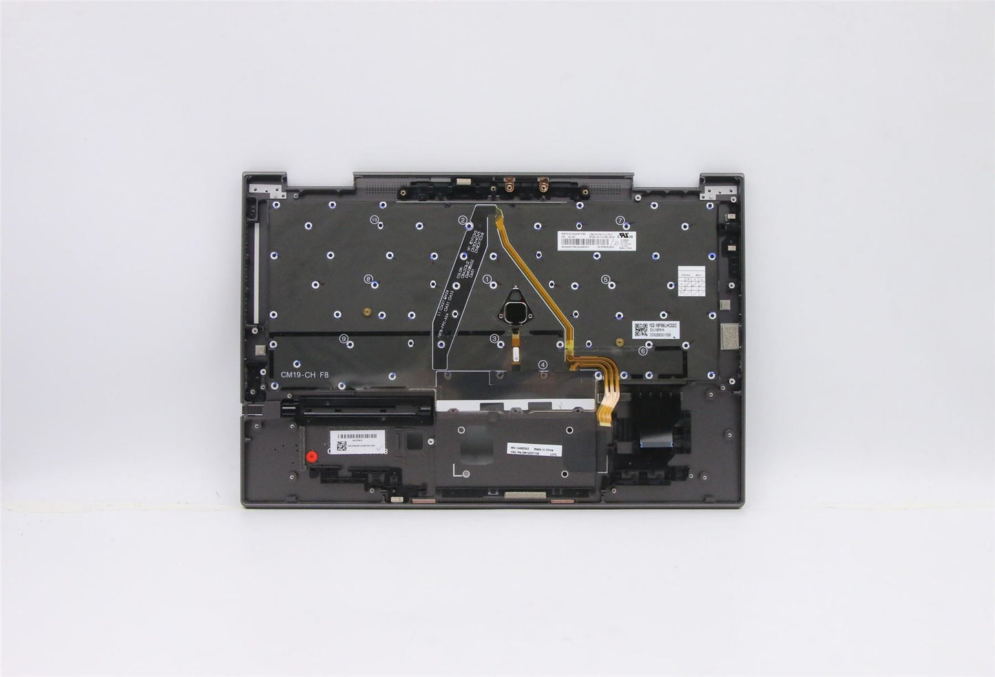 Lenovo Yoga X1 5th Keyboard Palmrest Top Cover German Grey 5M10Z37136