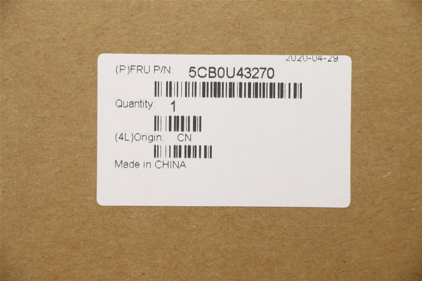 Lenovo ThinkBook 13s-IWL Keyboard Palmrest Top Cover Grey 5CB0U43270