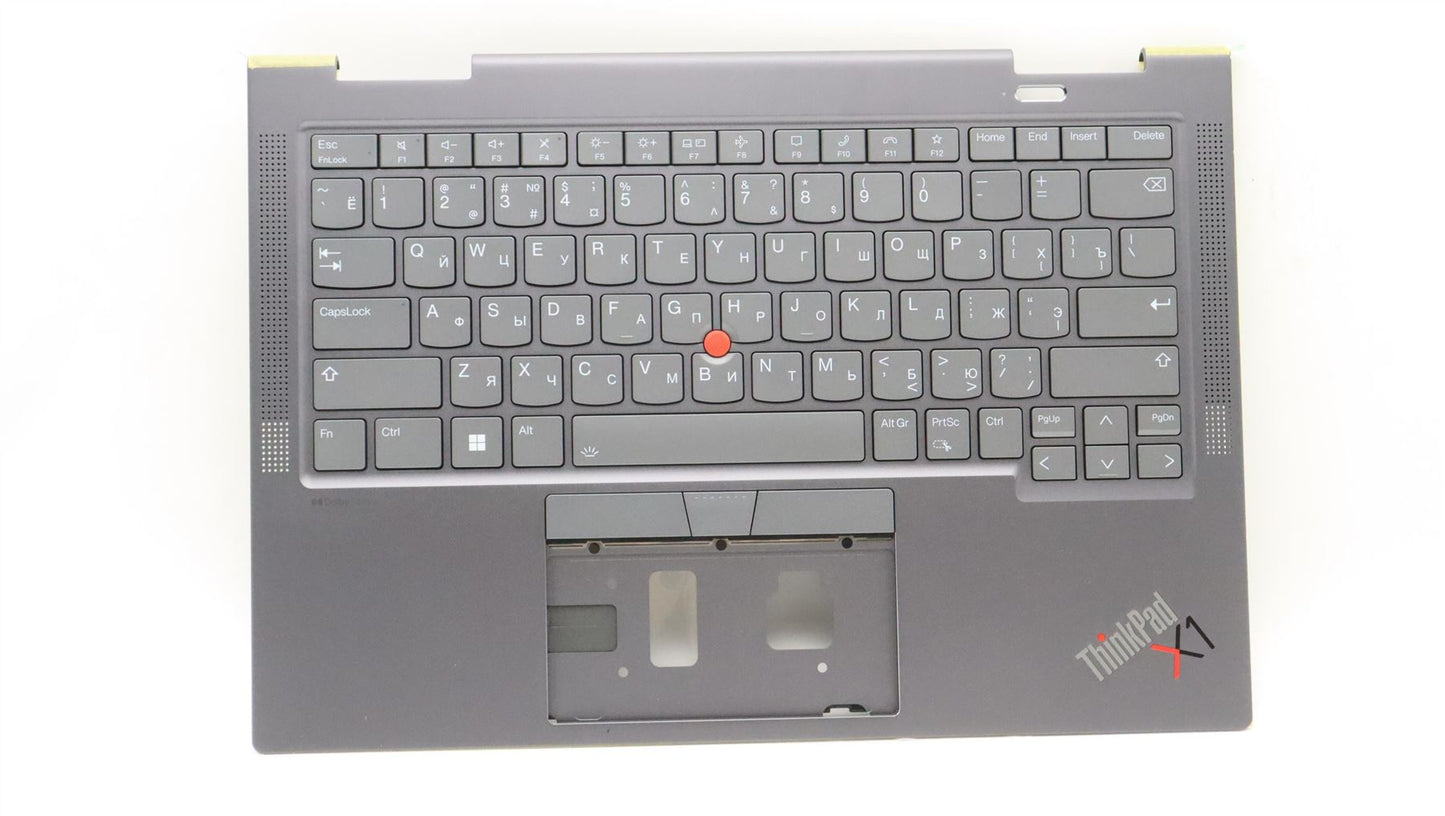 Lenovo ThinkPad X1 7th Gen Keyboard Palmrest Top Cover Russian Grey 5M11H45743