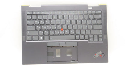Lenovo ThinkPad X1 7th Gen Keyboard Palmrest Top Cover Russian Grey 5M11H45743