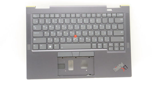 Lenovo ThinkPad X1 7th Gen Keyboard Palmrest Top Cover Russian Grey 5M11H45743