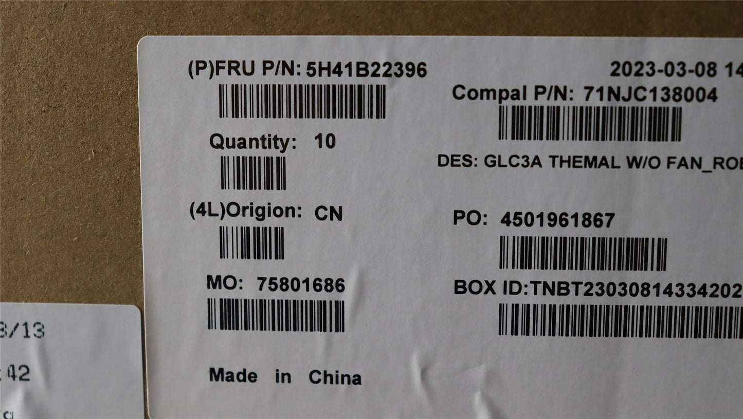 Lenovo 5H41B22396 HEATSINK Heatsink C 82FN HY