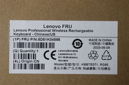 Lenovo DT_KYB Slim KB II-Chinese/US US English Keyboard 5D51K04595