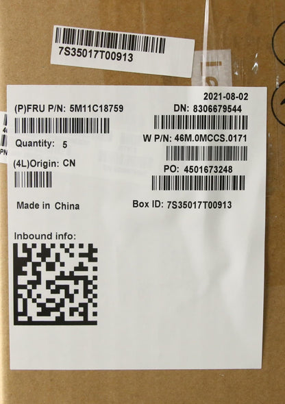 Lenovo ThinkPad X13 Gen 3 X13 Gen 2 Keyboard Palmrest Top Cover Black 5M11C18759