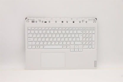 Lenovo 5 16ACH6H Palmrest Cover Touchpad Keyboard UK White 5CB1C14919