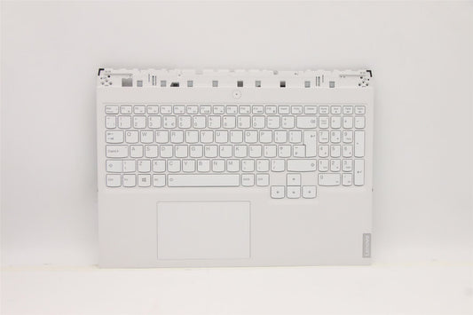 Lenovo 5 16ACH6H Palmrest Cover Touchpad Keyboard UK White 5CB1C14919