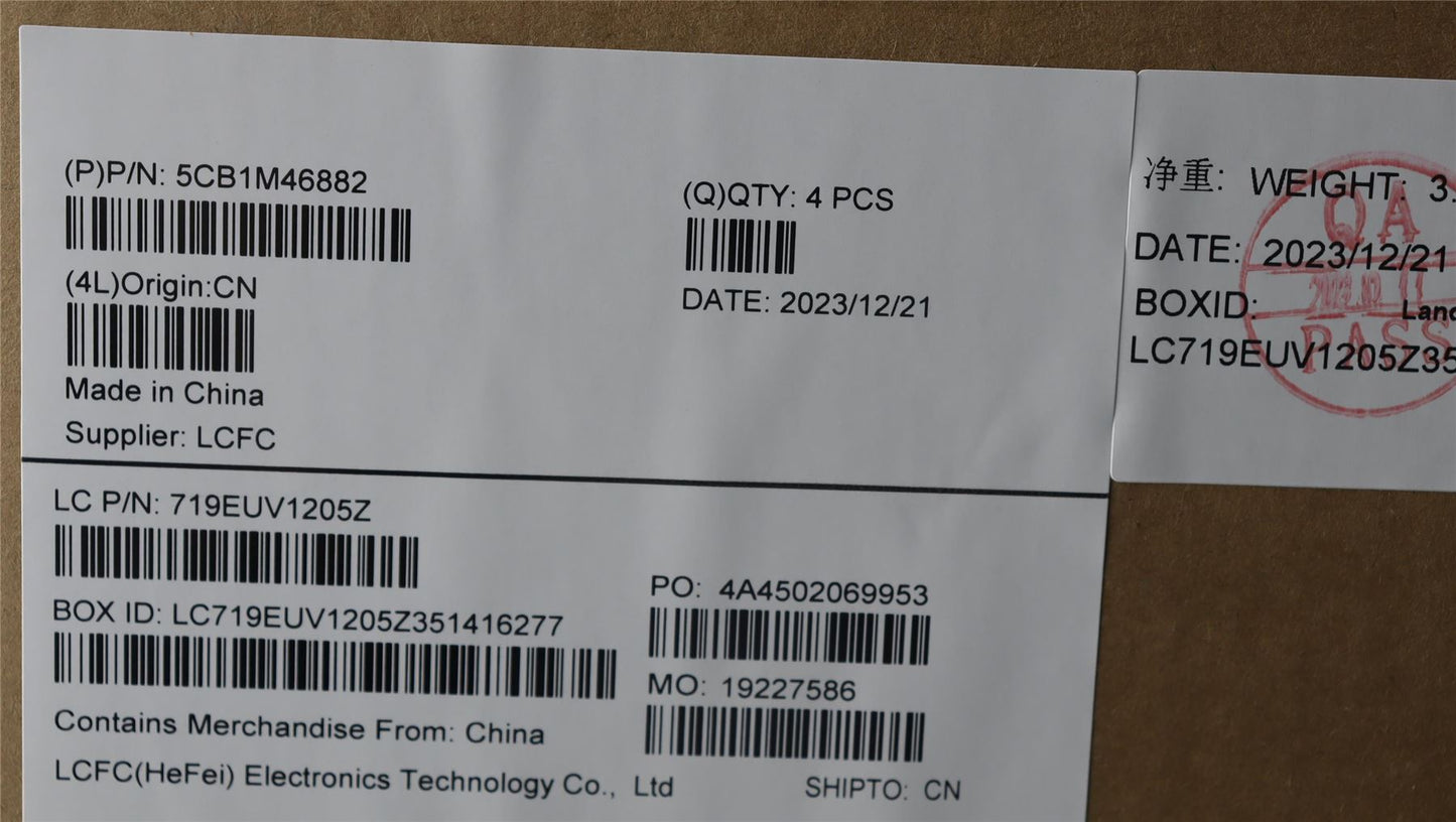 Lenovo IdeaPad 3 15IRH8 Palmrest Cover Touchpad Keyboard US Europe 5CB1M46882