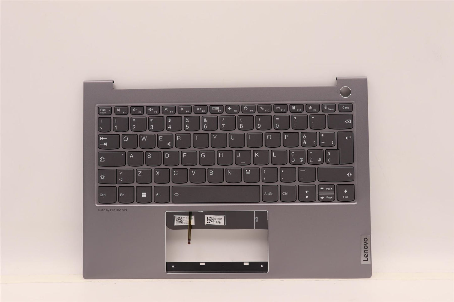Lenovo ThinkBook 13s G4 IAP Palmrest Cover Touchpad Keyboard Italian 5CB1H18258