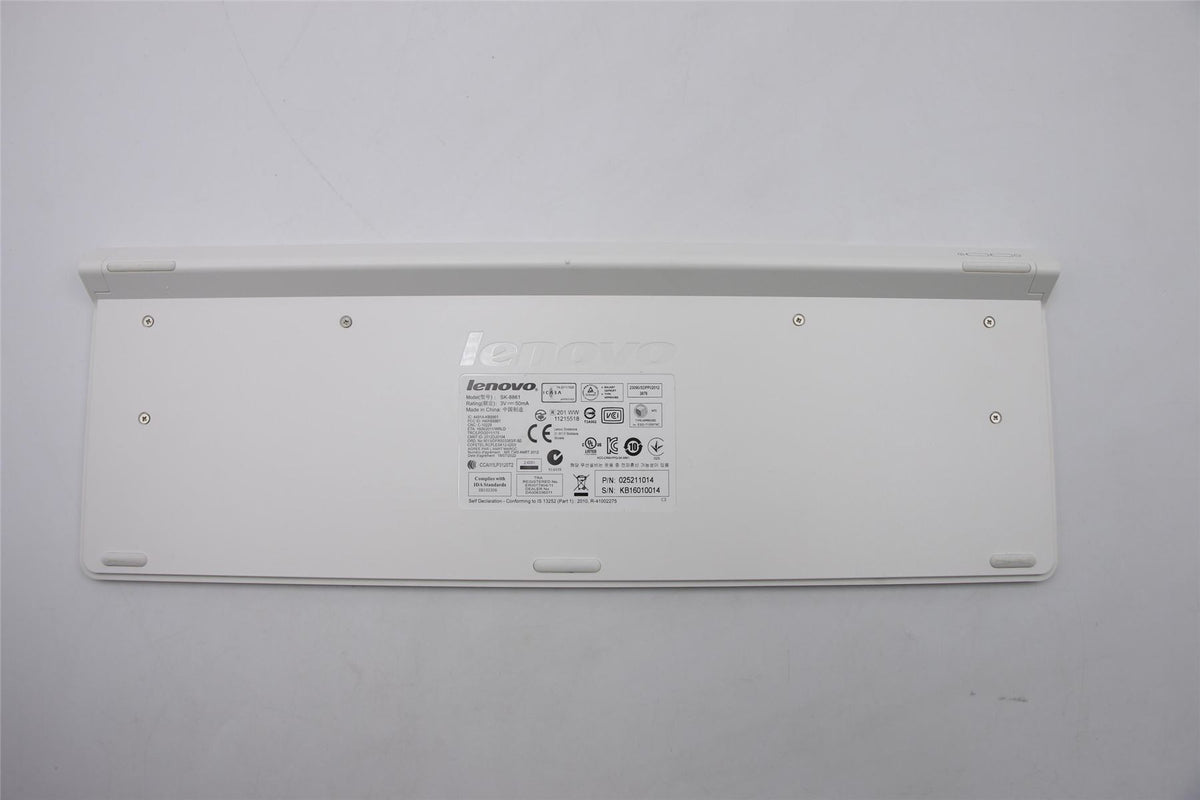 Lenovo Liteon SK-8861(BE-EN) 2.4G KB-White8 Belgian English Keyboard 25211014