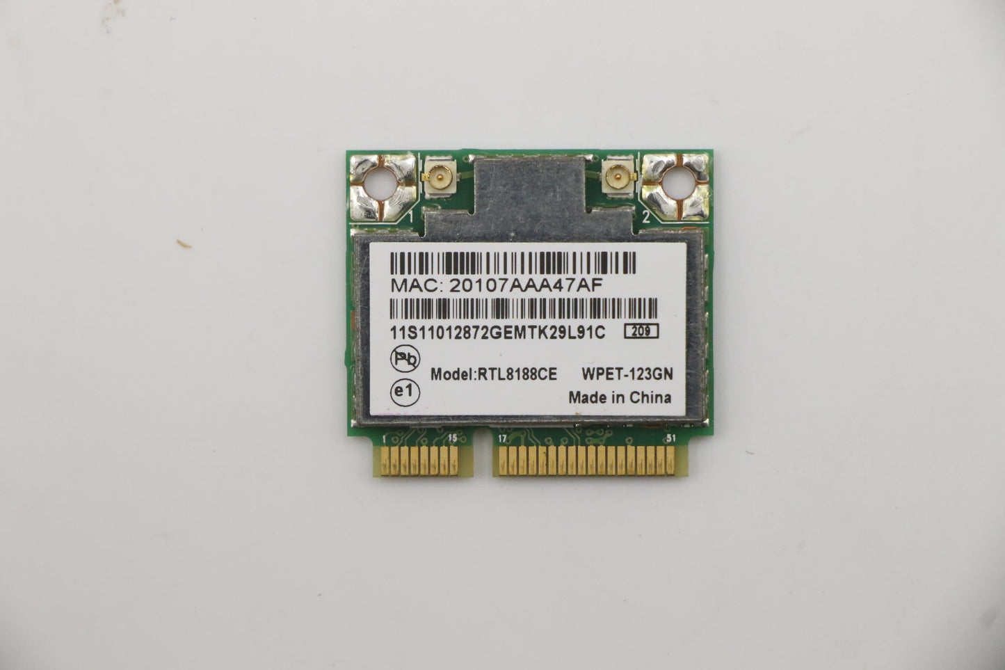 Lenovo Gtc RTL8188CE M 802.11N NB Mini WiFi WLAN Board 11012872