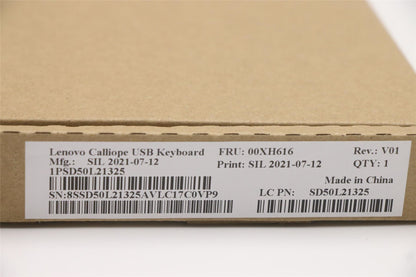 Lenovo USB Calliope KB BK RUS 00XH616