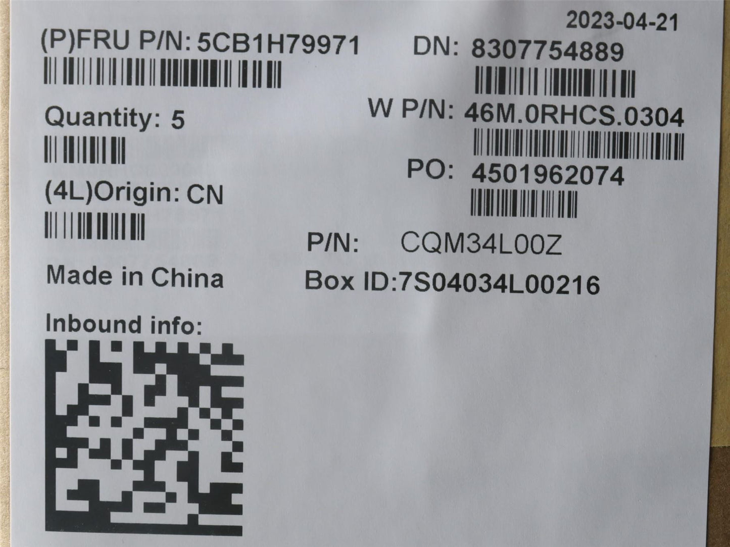 Lenovo Upper Case ASM_UKR W 82R7 CG BL 5CB1H79971