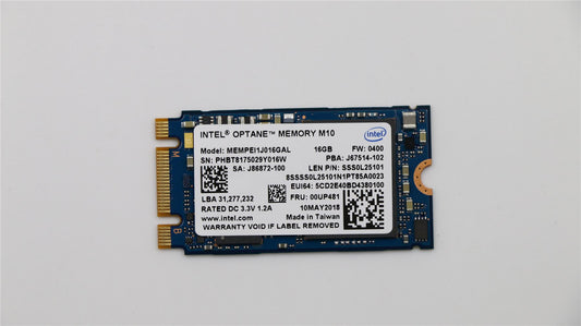 Lenovo 00UP481 SSD_ASM 16G,M.2,2242,PCIe3x2,INT,STD