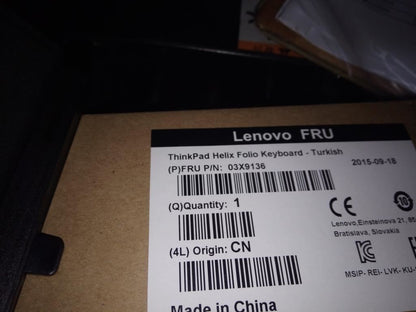 Lenovo TP Helix Folio KBD TUR Turkish Keyboard 03X9136