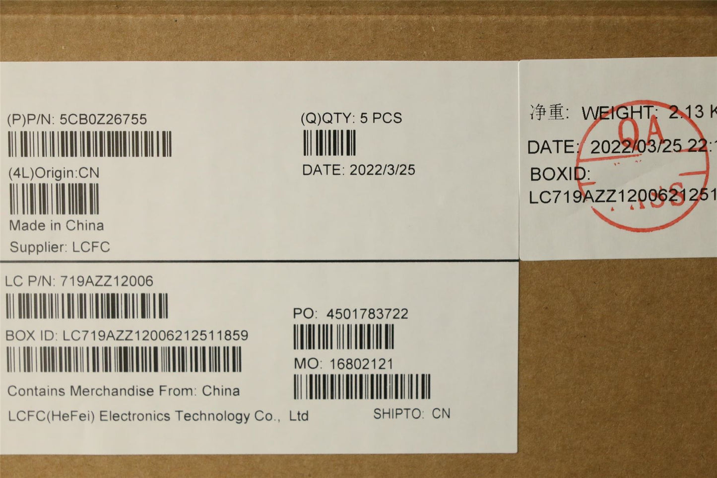 Lenovo Upper Case ASM CF-E L 82BA OB 5CB0Z26755
