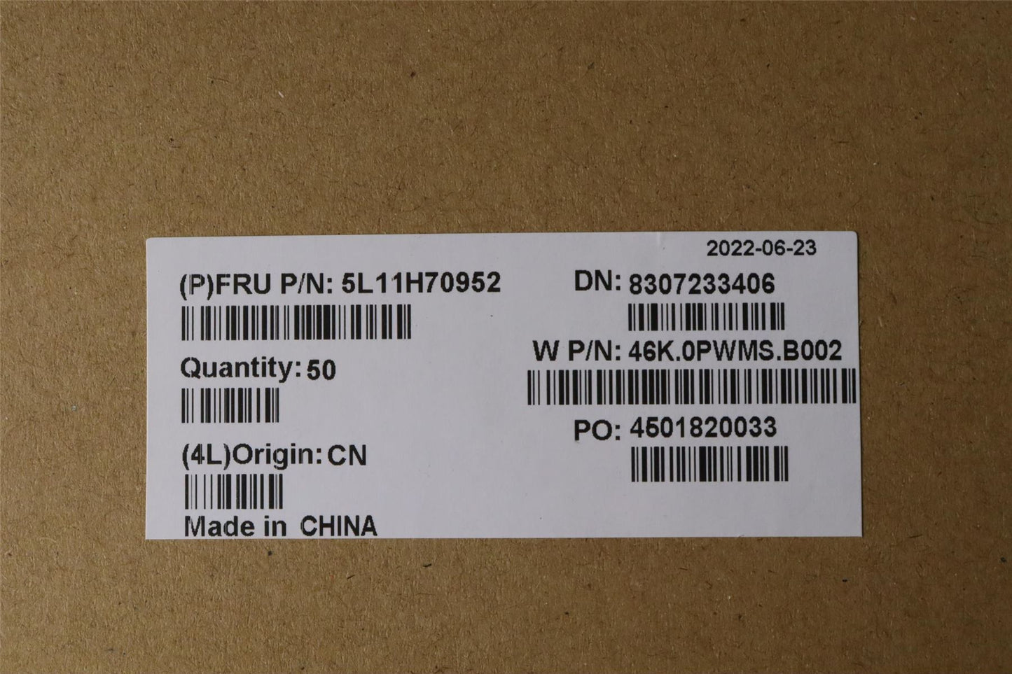 Lenovo LABEL FRU LBL GEO STORM GREY Fenrir 5L11H70952