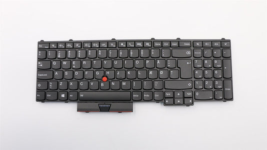 Genuine Lenovo ThinkPad P50 P70 Keyboard Danish Black Backlit 00PA297 00PA379