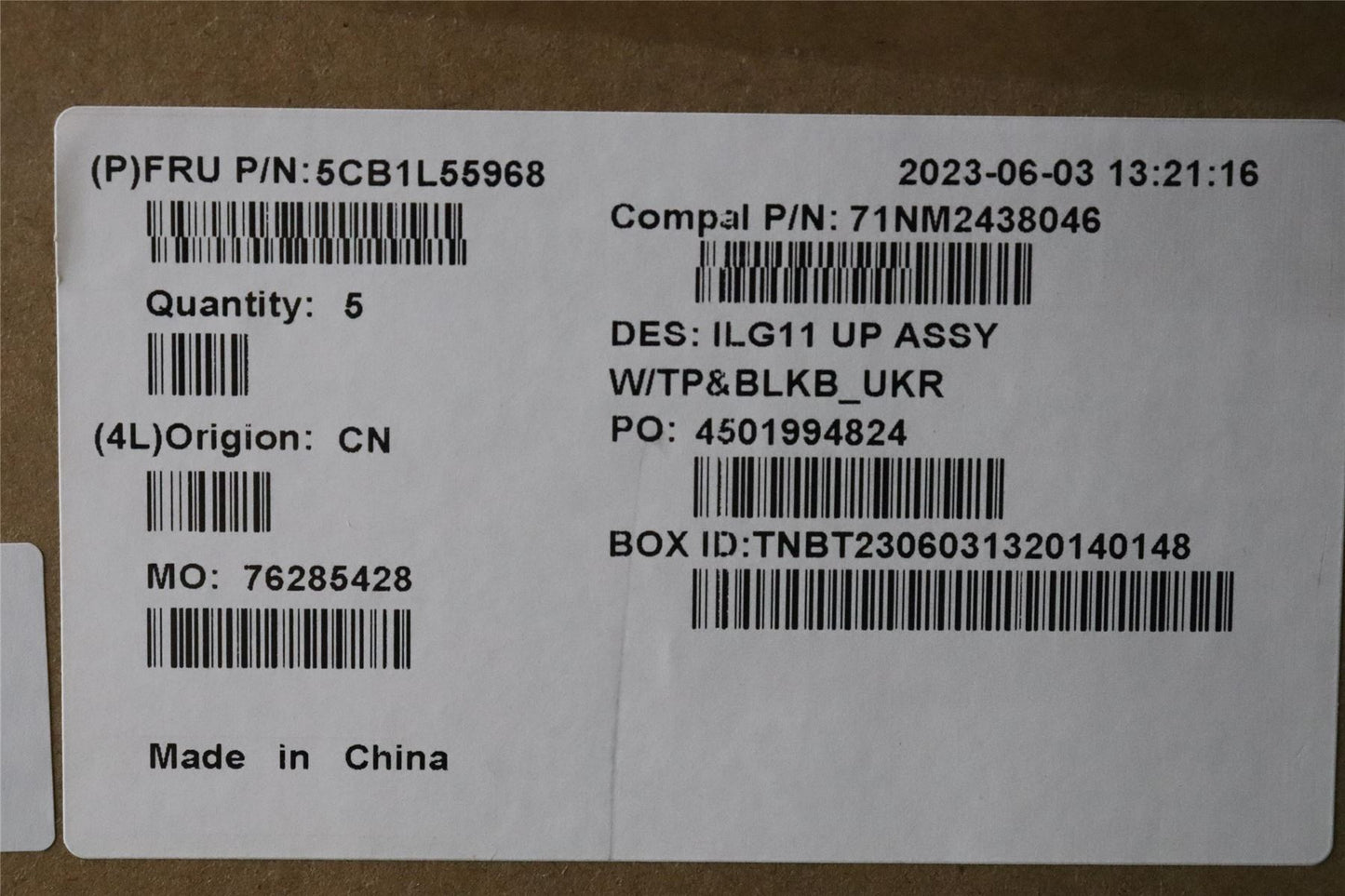 Lenovo LOQ 16IRH8 Palmrest Cover Touchpad Keyboard Ukrainian 5CB1L55968