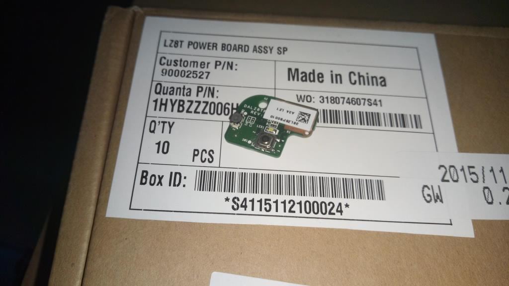 Lenovo IdeaPad U410 Touch Power Button Board 90002527