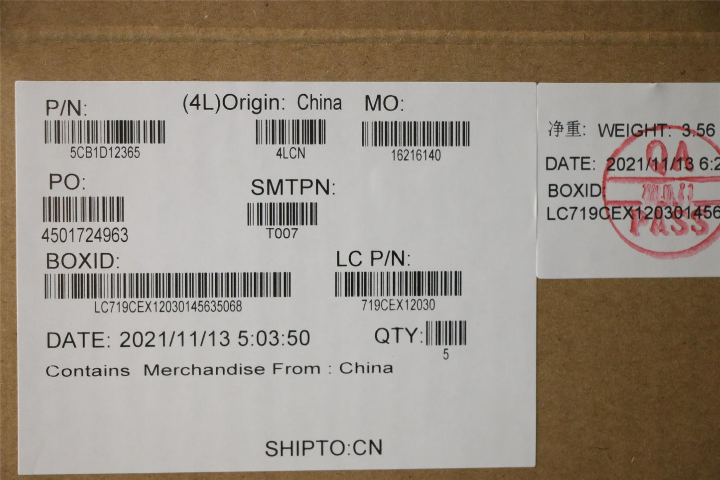 Lenovo 5 15ITH6 Palmrest Cover Touchpad Keyboard French Storm Grey 5CB1D12365