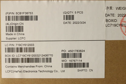 Lenovo 5 15IAH7H Palmrest Cover Touchpad Keyboard Czech Slovakian 5CB1F38753