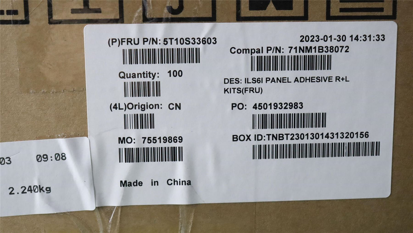 Lenovo 5T10S33603 TAPE Removable Tape C 82XF