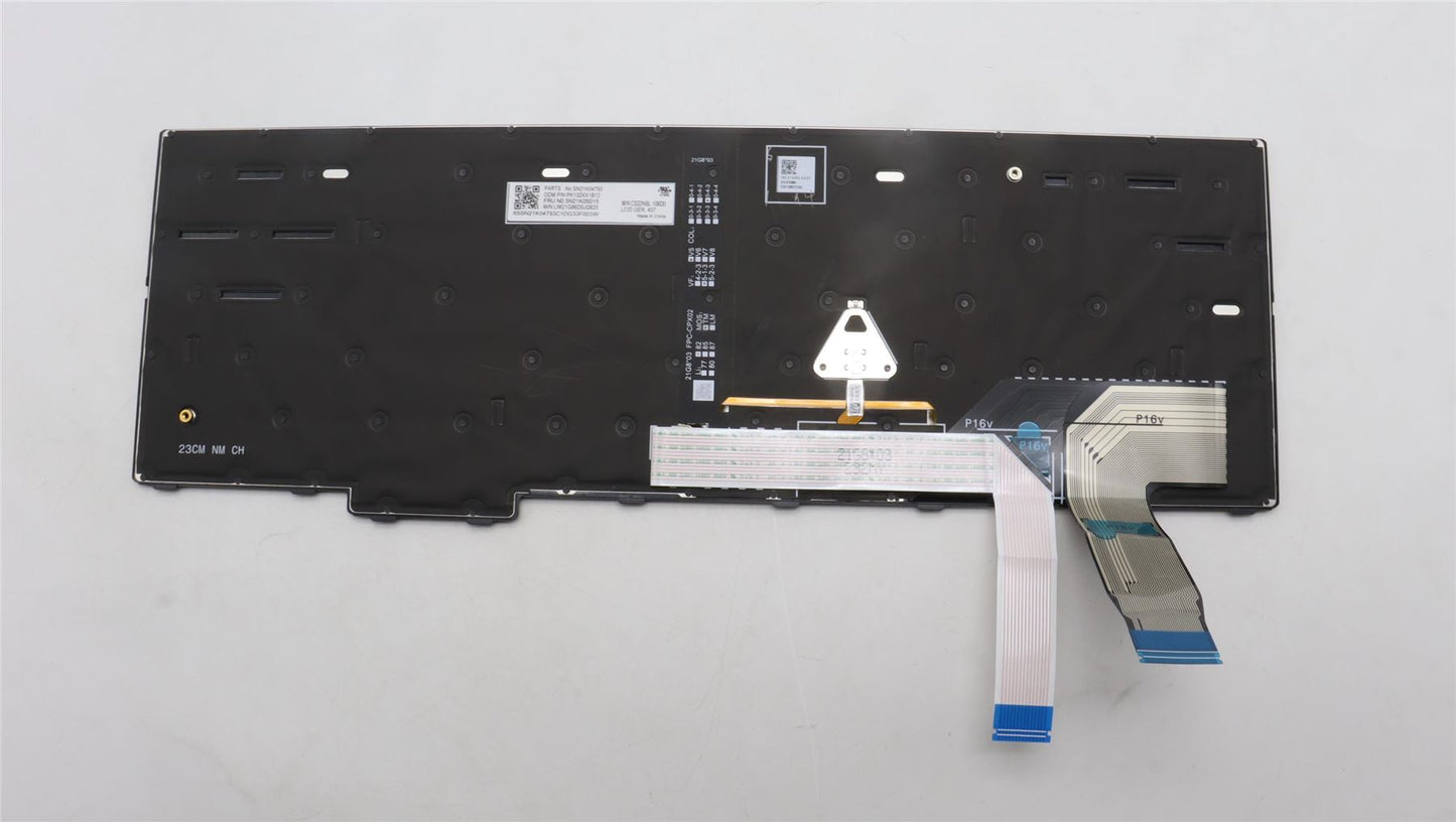 Lenovo ThinkPad P16v 1 P16s 2 L15 4 T16 2 Keyboard German Black 5N21K05015
