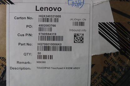 Lenovo H 83DM ARGY Touchpad Board 5T60S94319