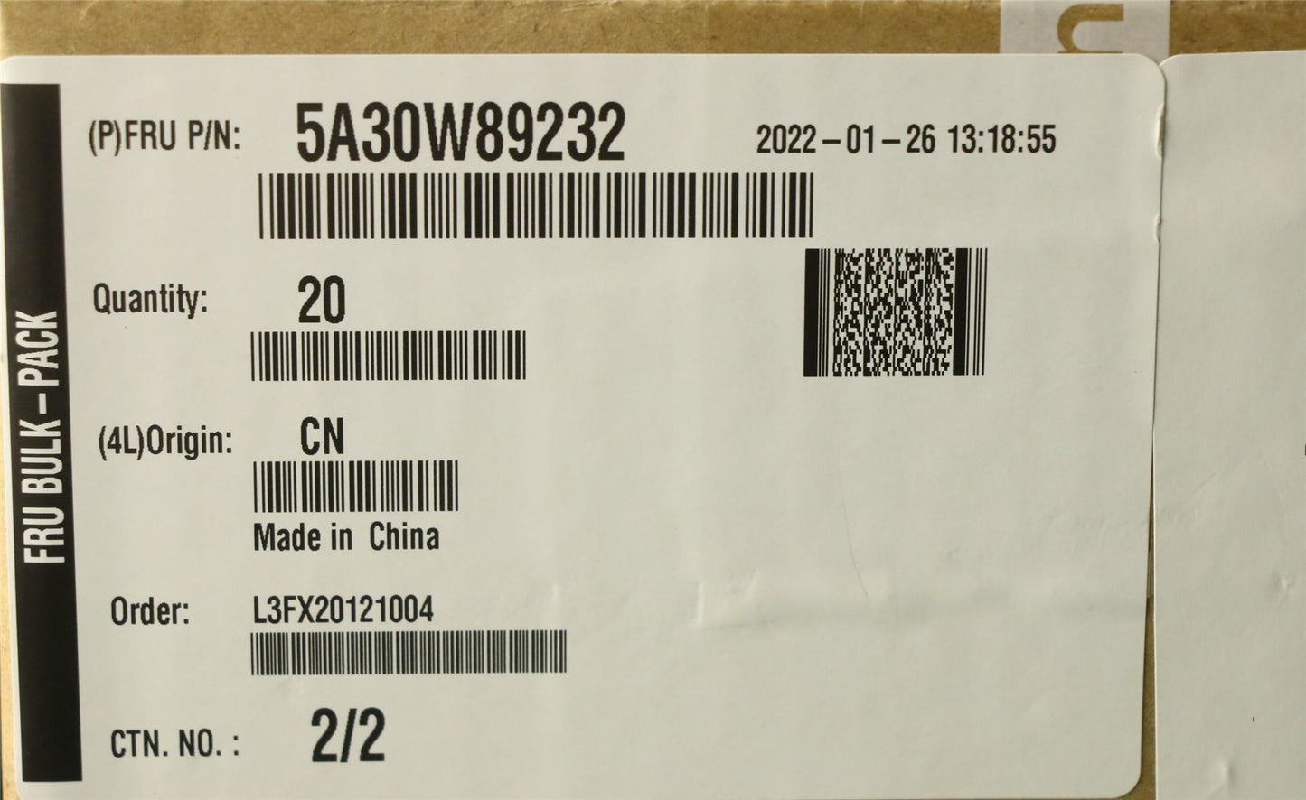 Lenovo Fru,17L RE ANT_LUX 5A30W89232