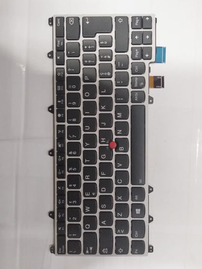 Genuine Lenovo Yoga 370 Keyboard Italian Silver Backlit 01EN444 01AV733