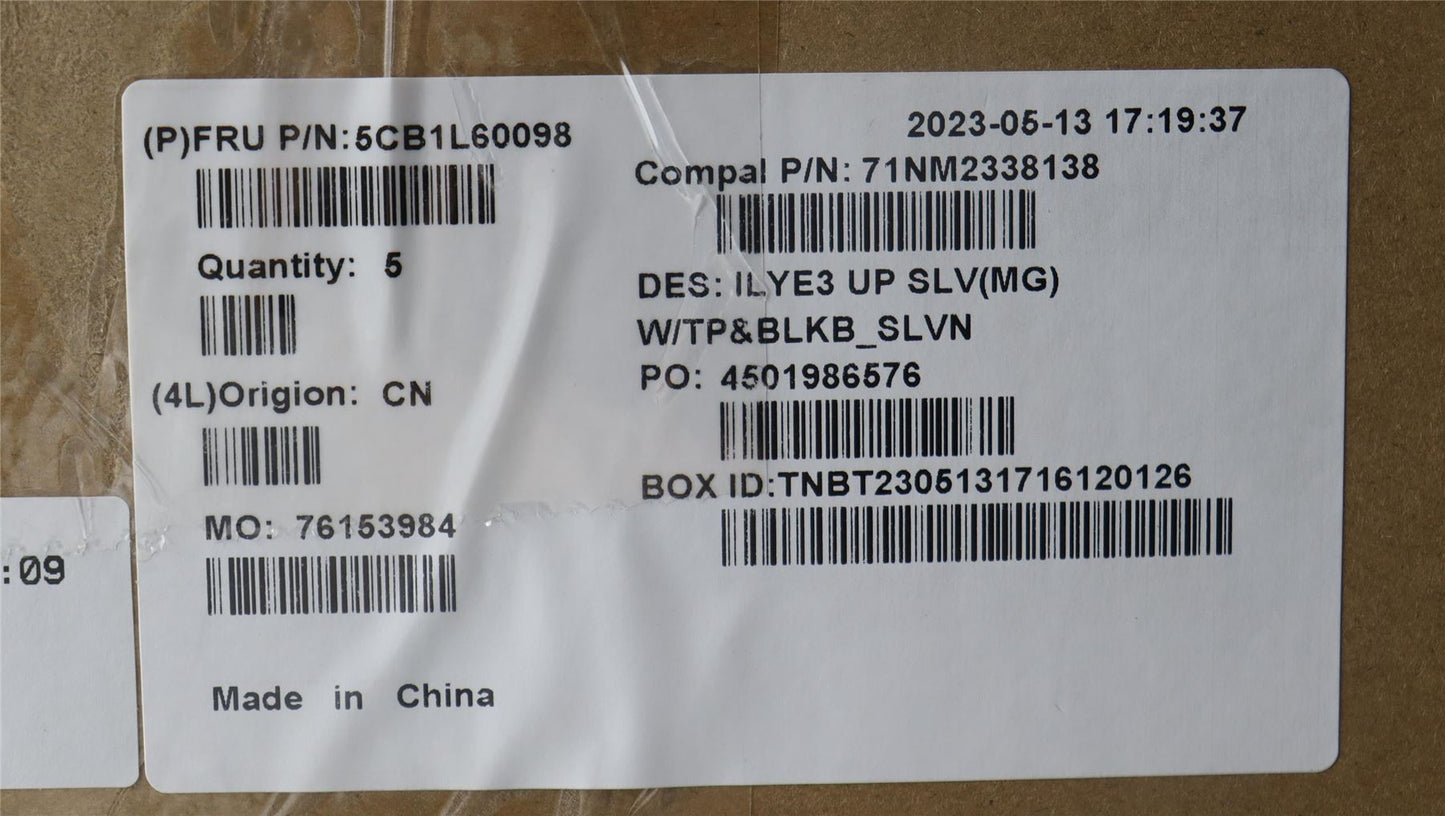 Lenovo Slim 5 16IRH8 5 16APH8 Palmrest Cover Touchpad Keyboard Silver 5CB1L60098