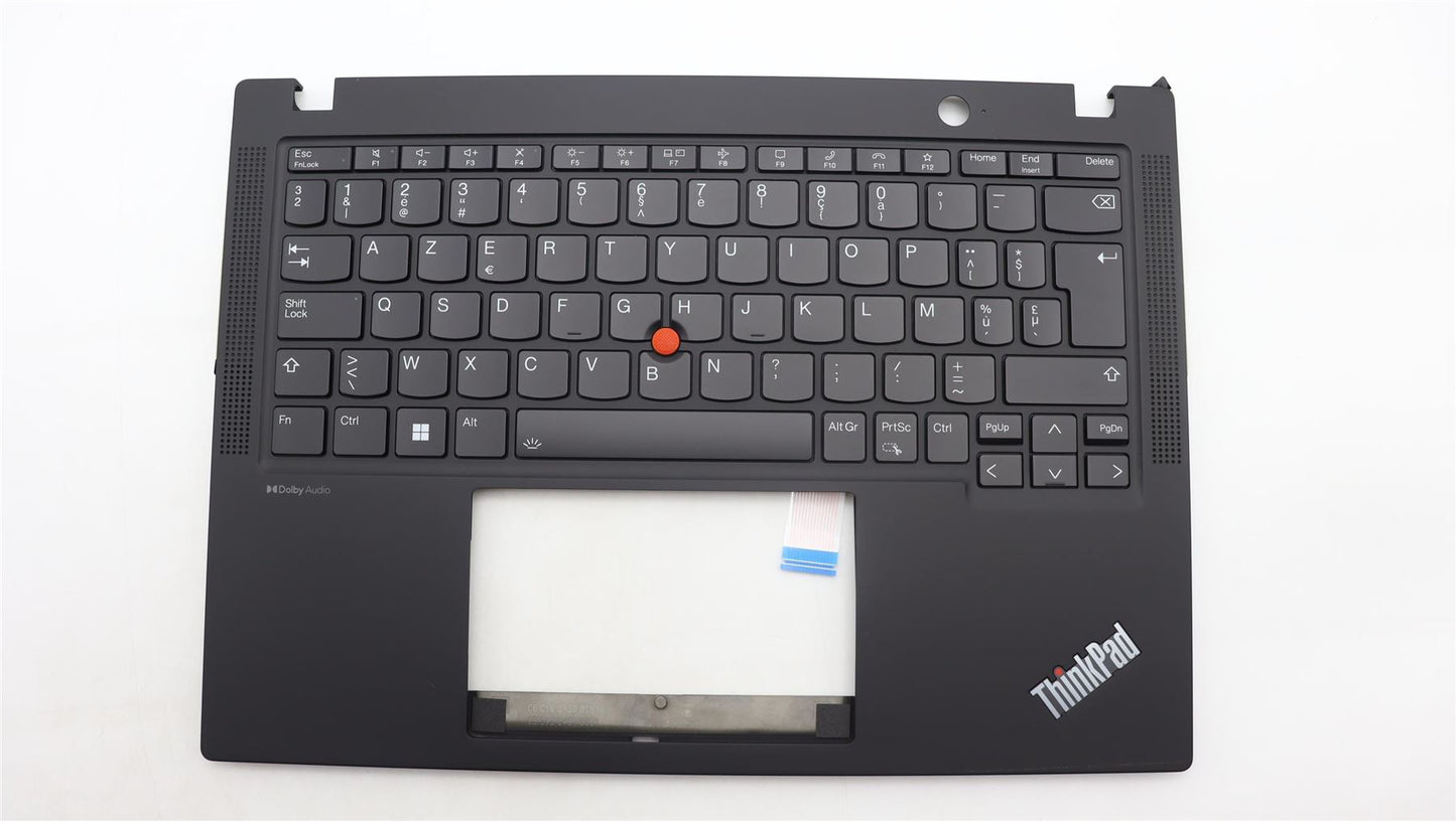 Lenovo ThinkPad X13 Gen 4 Keyboard Palmrest Top Cover Belgian Black 5M11H94361