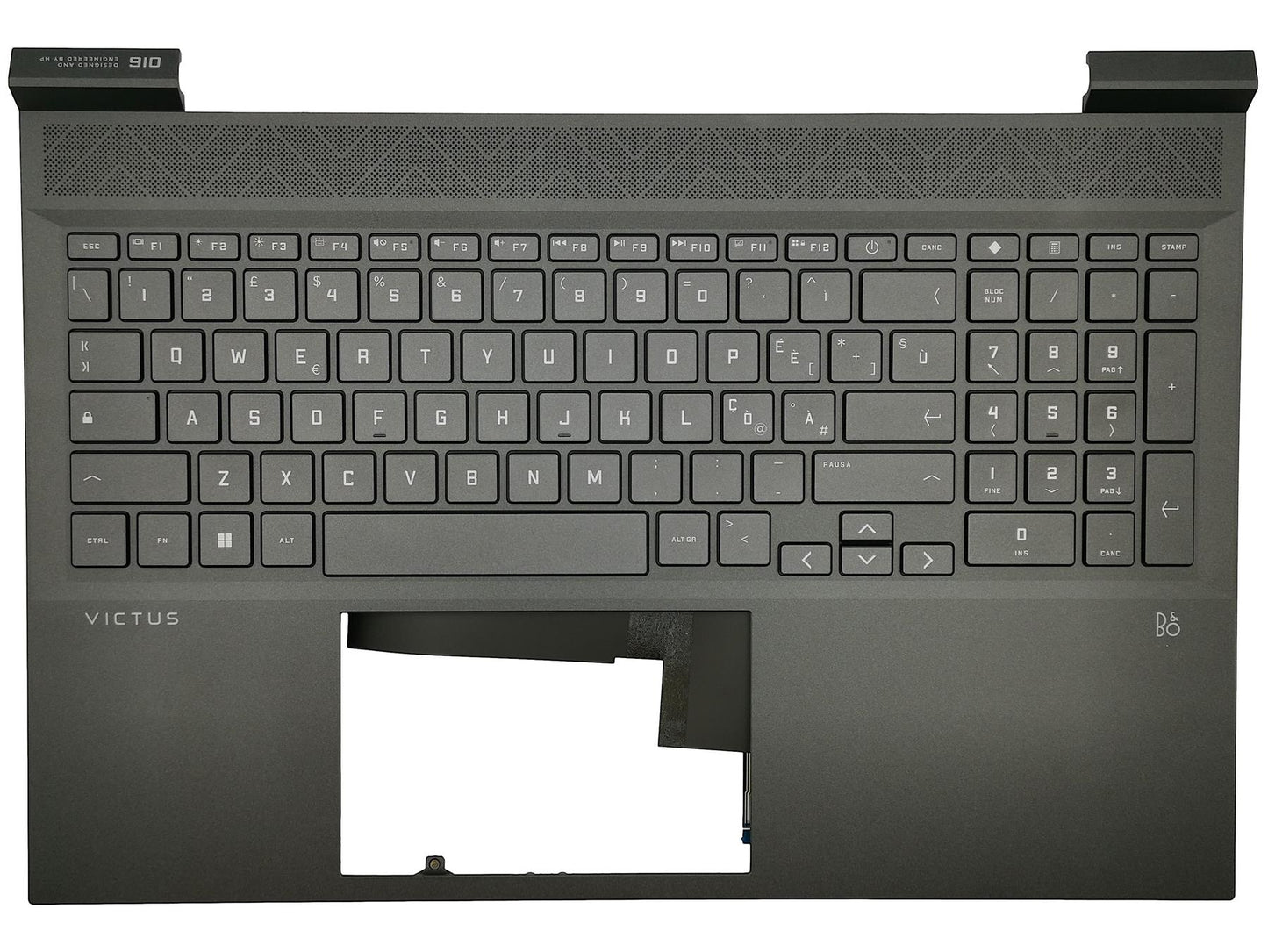 HP Victus 16-D 16-E Palmrest Touchpad Cover Keyboard Italian M75757-061