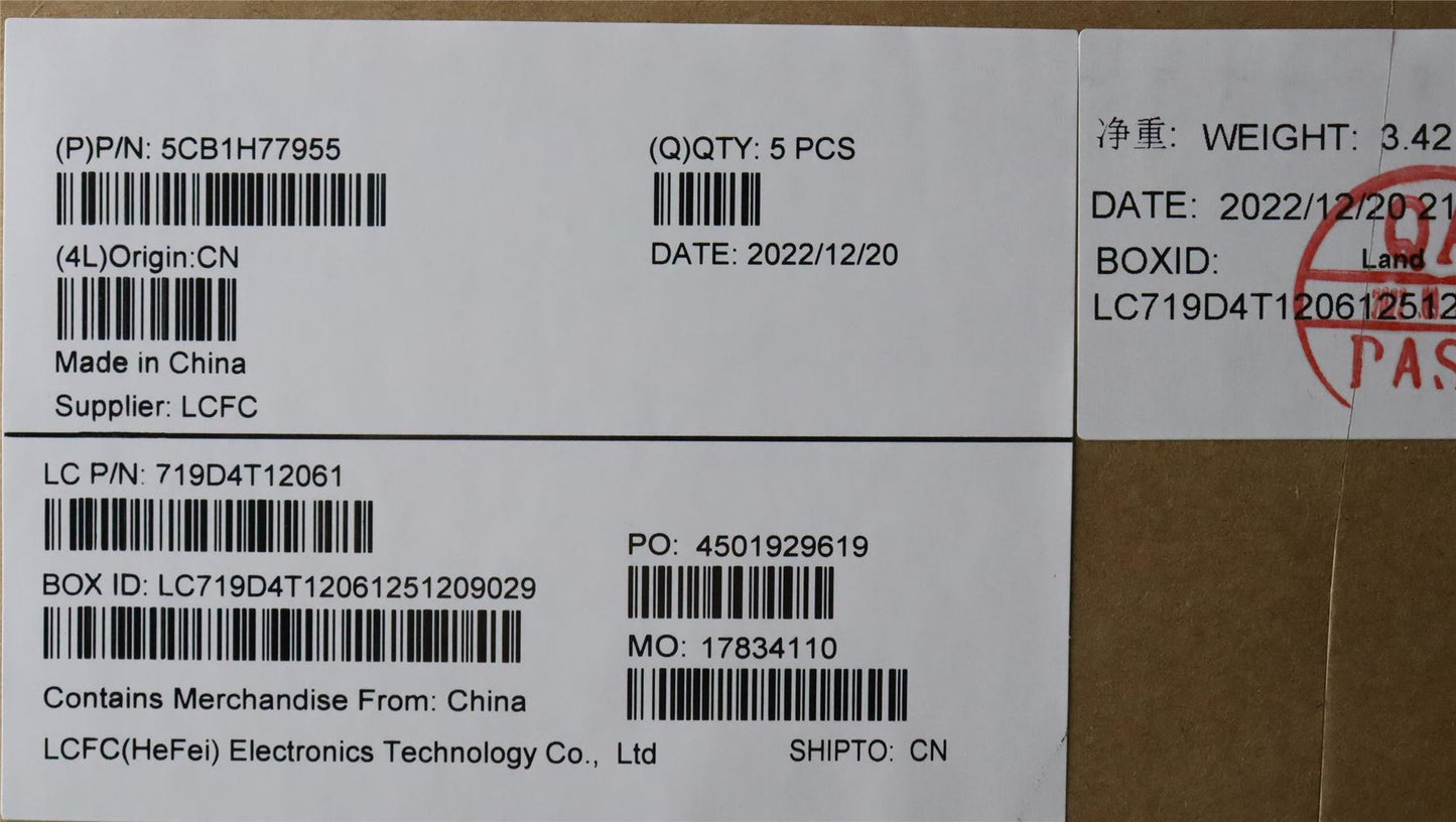 Lenovo Upper Case ASM_POR L82RK FP AG N 5CB1H77955