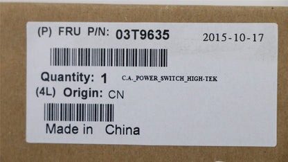 Lenovo FRU, Power button and LED ca 03T9635