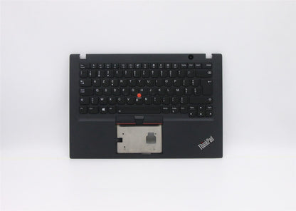 Lenovo ThinkPad T495s Keyboard Palmrest Top Cover Belgian Black 5M11A08685