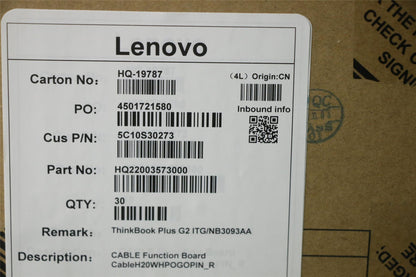 Lenovo Function Board CableH20WHPOGOPIN_R 5C10S30273