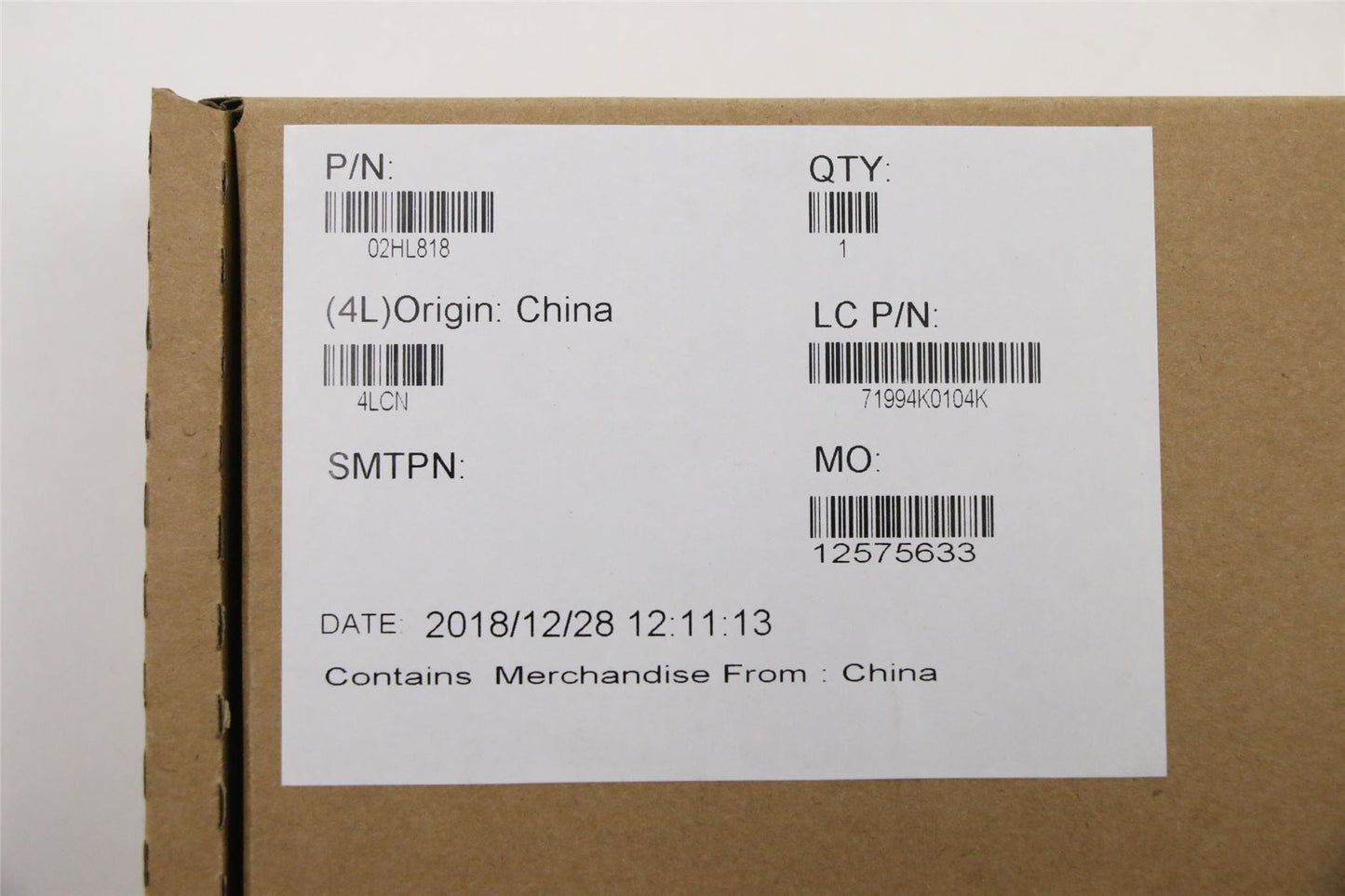 Lenovo 02HL818 BDPLANAR NOK,i5-8250U,8GB,TPM2,SWG