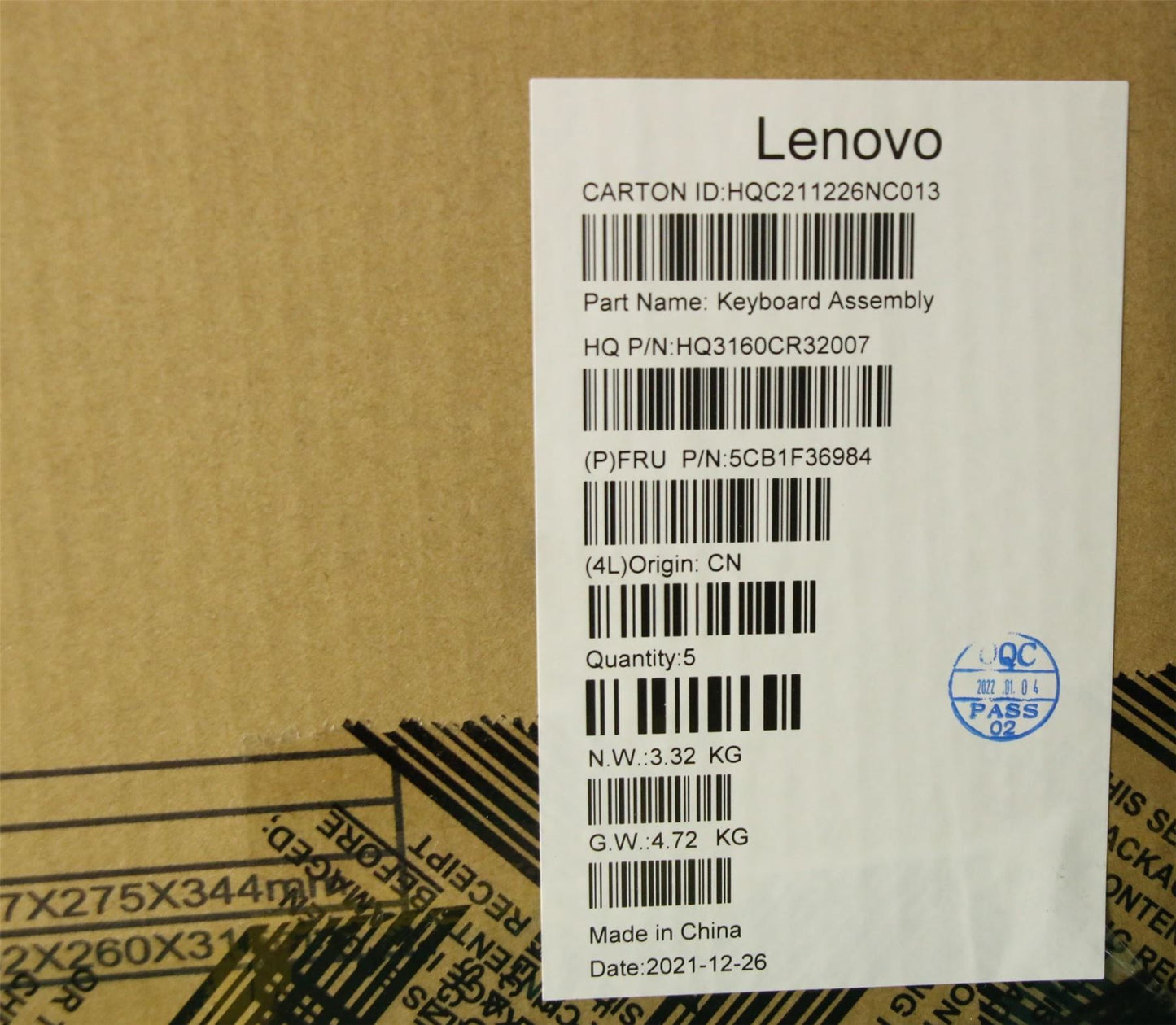 Lenovo Yoga 7 16ACH6 Palmrest Cover Touchpad Keyboard Nordic Black 5CB1F36984