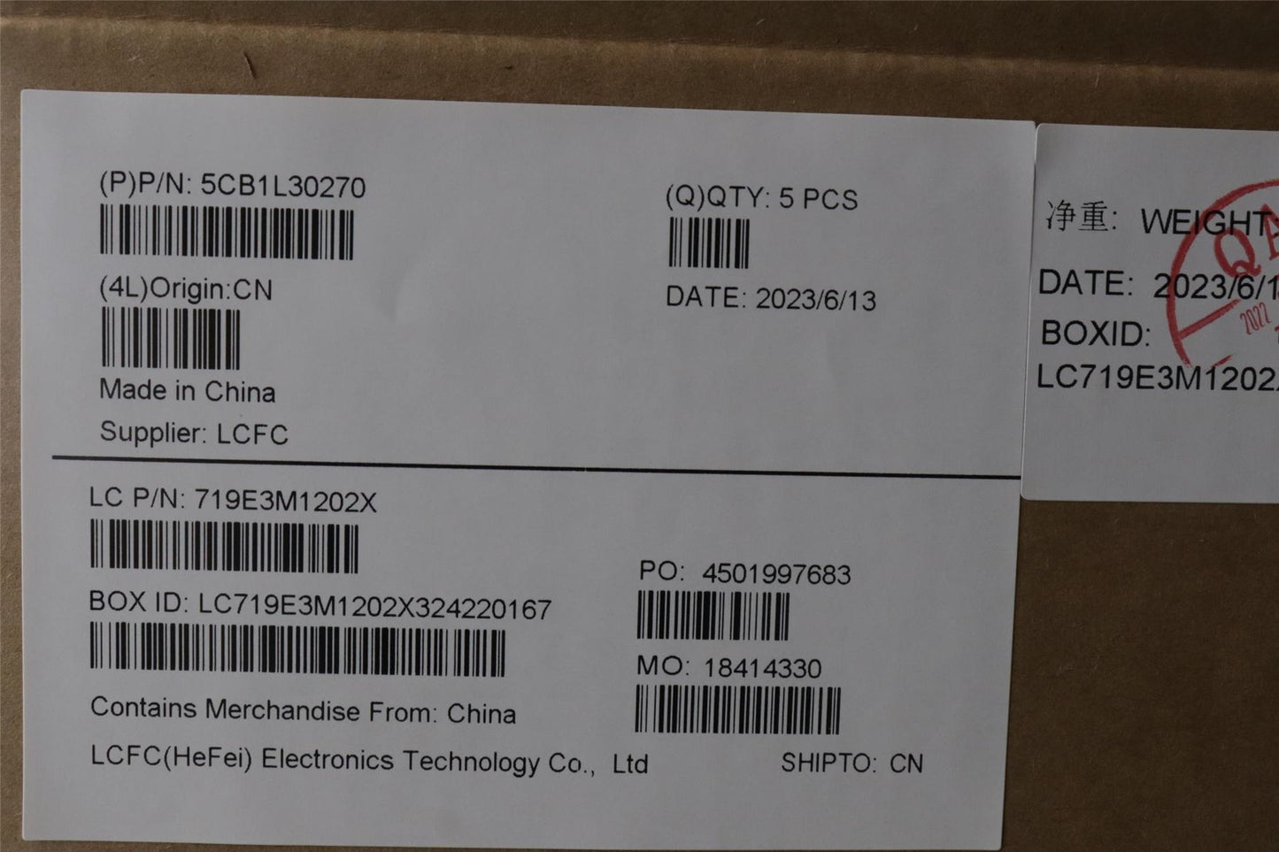 Lenovo Upper Case ASM_POR L82XN NFP AG BL 5CB1L30270