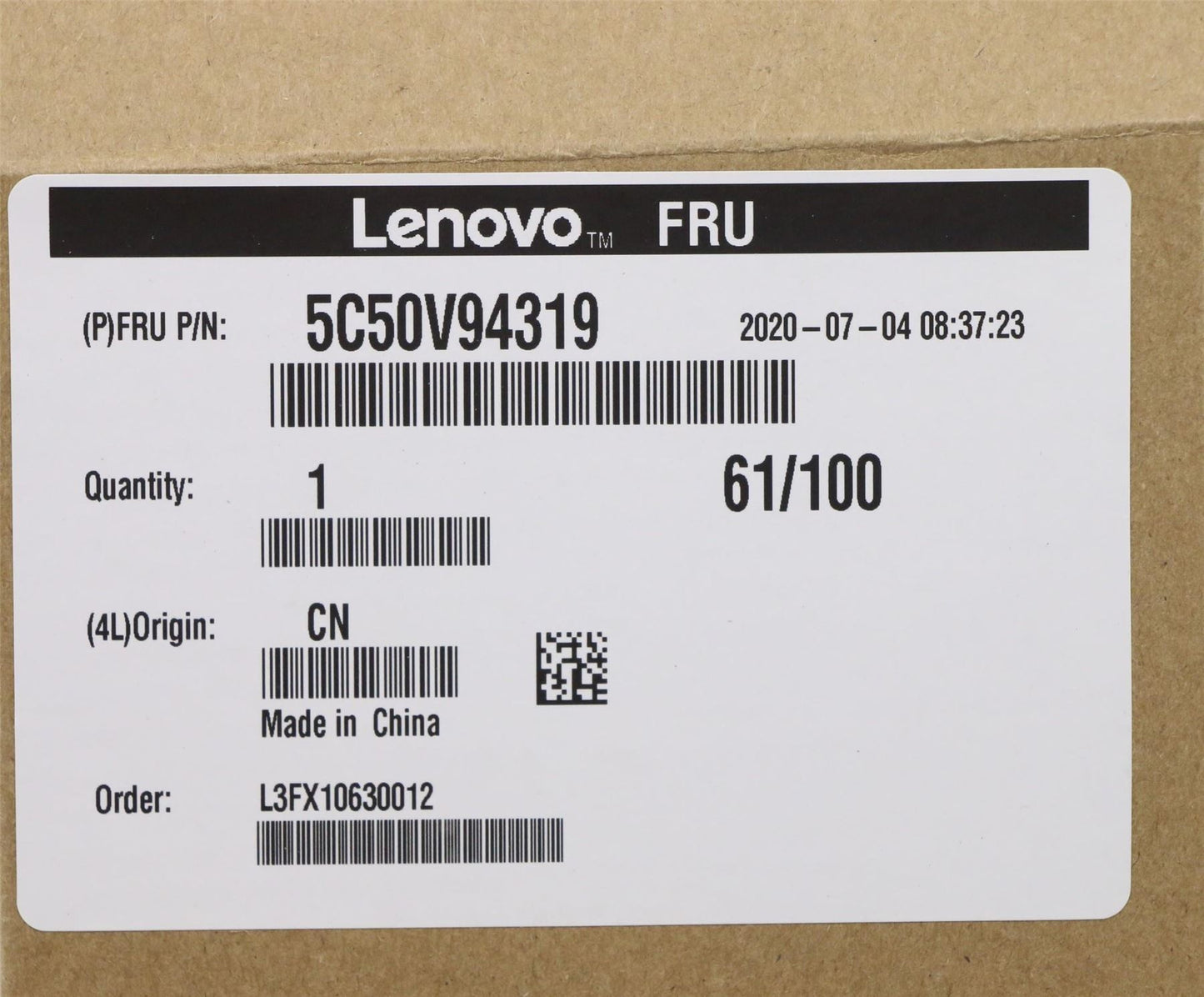 Lenovo ThinkStation P330 2nd P330 P340 Rear USB- C I/O Port Board 5C50V94319