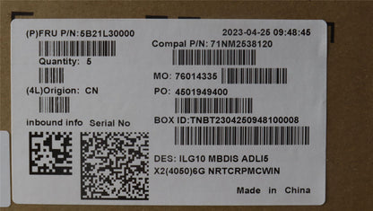 Lenovo LOQ 15IRH8 Motherboard Mainboard DIS INTELI512450H 5B21L30000