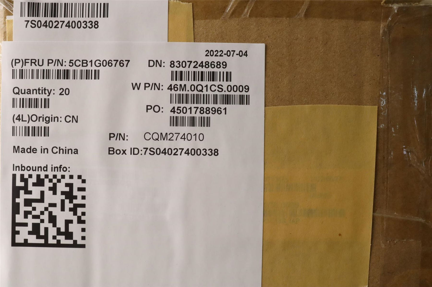 Lenovo Lower Case W 21AR CG 5CB1G06767