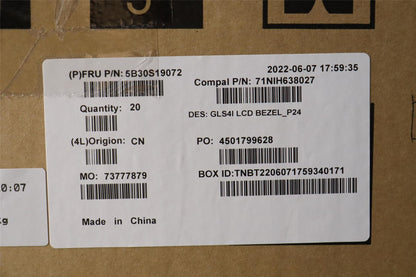 Lenovo LCD Bezel C 82SD 2.4t 5B30S19072